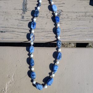 Blue Beaded Necklace