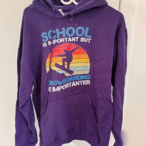 Purple Surfing Graphic Hoodie