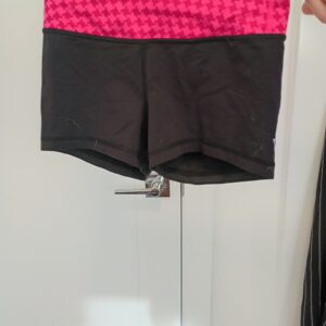 Black and Pink Athletic Shorts