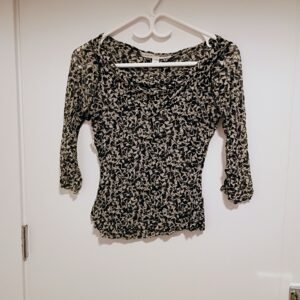 Geometric Print Blouse